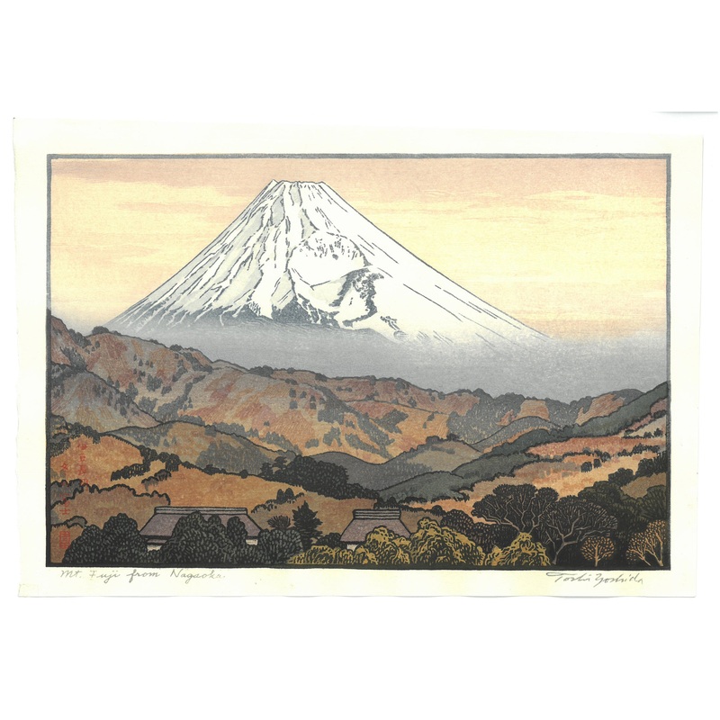 Yoshida Toshi – #016204 Izu Nagaoka no Fuji Fuyu (Mt.Fuji from Nagaoka winter) – Free Shipping