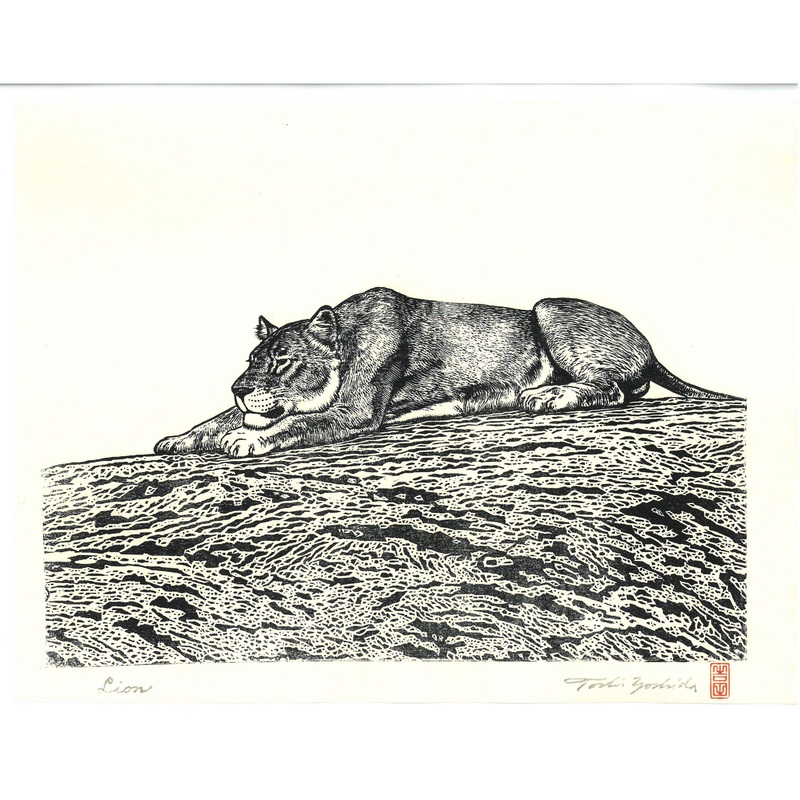 Yoshida Toshi – Lion2 – Free Shipping    Only 1 sheets left!!