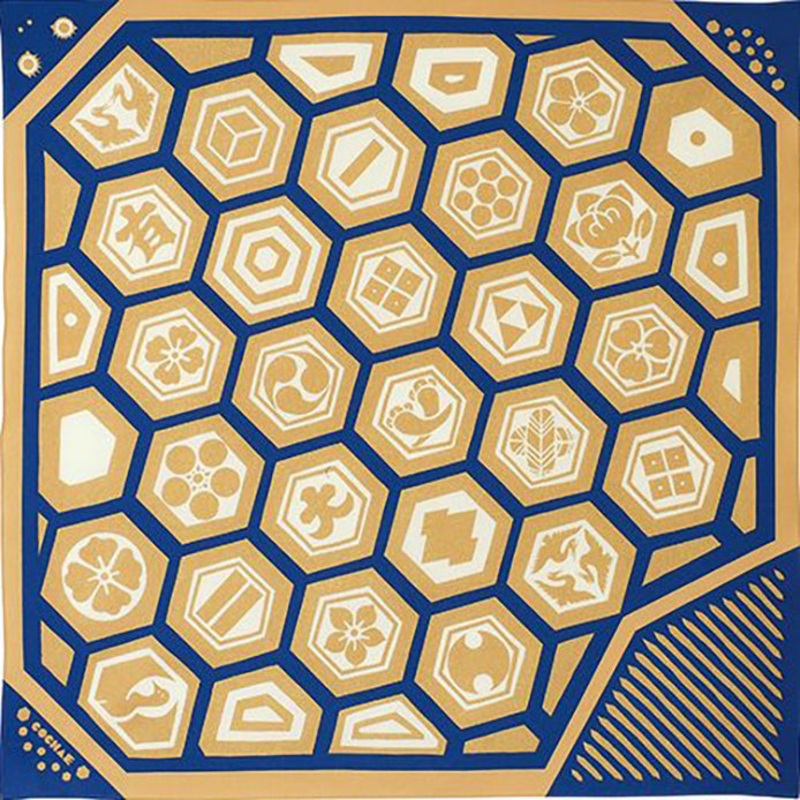Cochae – Kikko ni Mon zukushi   – Furoshiki 70 x 70 cm