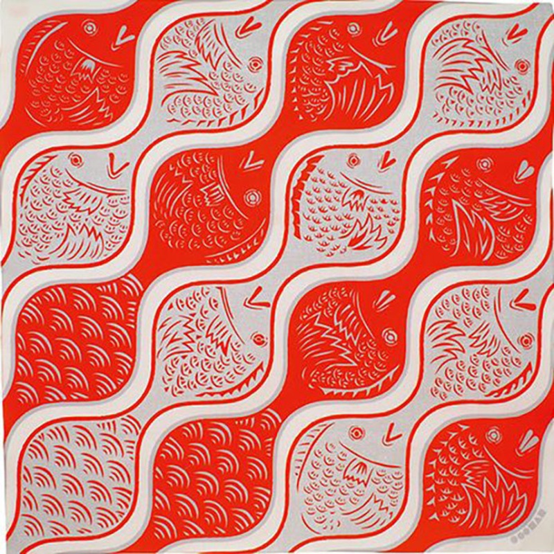 Cochae – Tatewaku ni Tai    – Furoshiki 70 x 70 cm
