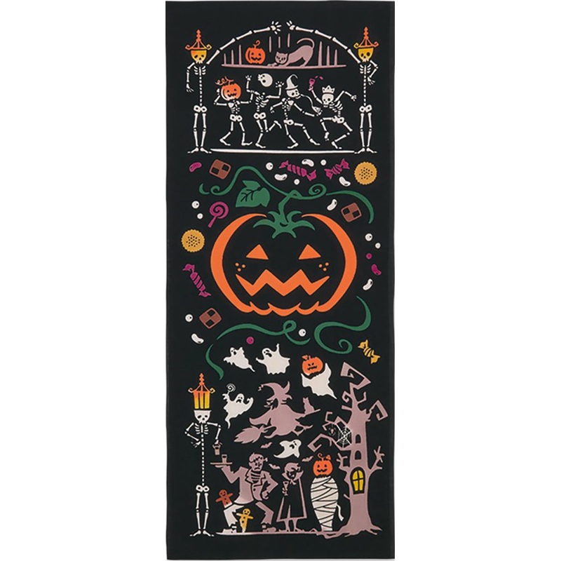 Kenema –  Halloween night (The dyed Tenugui) – Japanese traditional Tenugui
