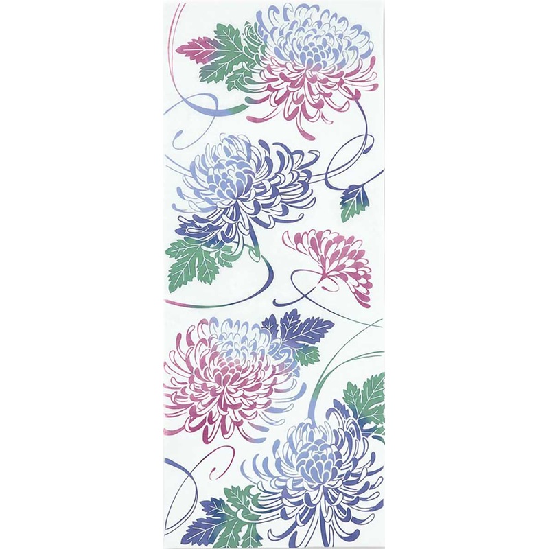 Kenema – Mai Giku  (Chrysanthemum)     (The dyed Tenugui)