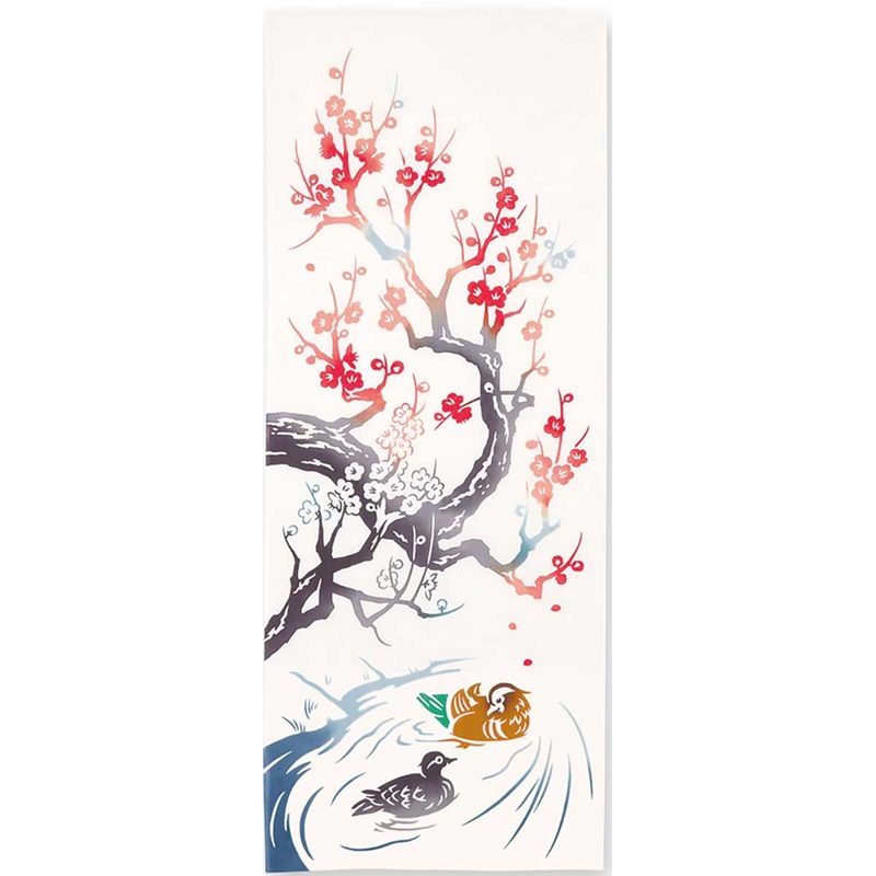 Kenema  – Oshidori Ume (Plum tree)  (The dyed Tenugui)