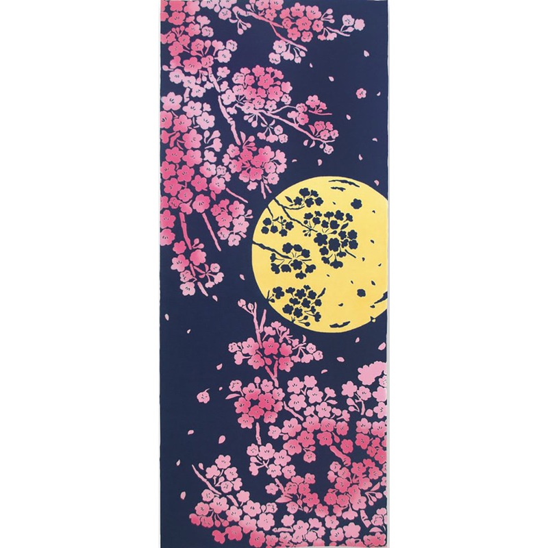 Kenema – Tsuki Yozakura      (The dyed Tenugui)