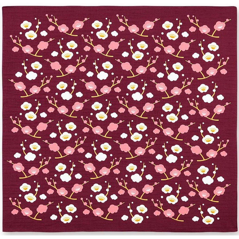 Okamisan –  Ume (Plum)   – Furoshiki 70 x 70 cm