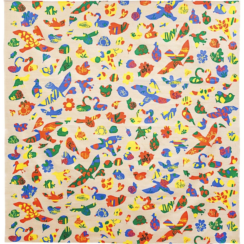 PATORI – Happy bird – Furoshiki (Japanese Wrapping Cloth) 50 x 50 cm