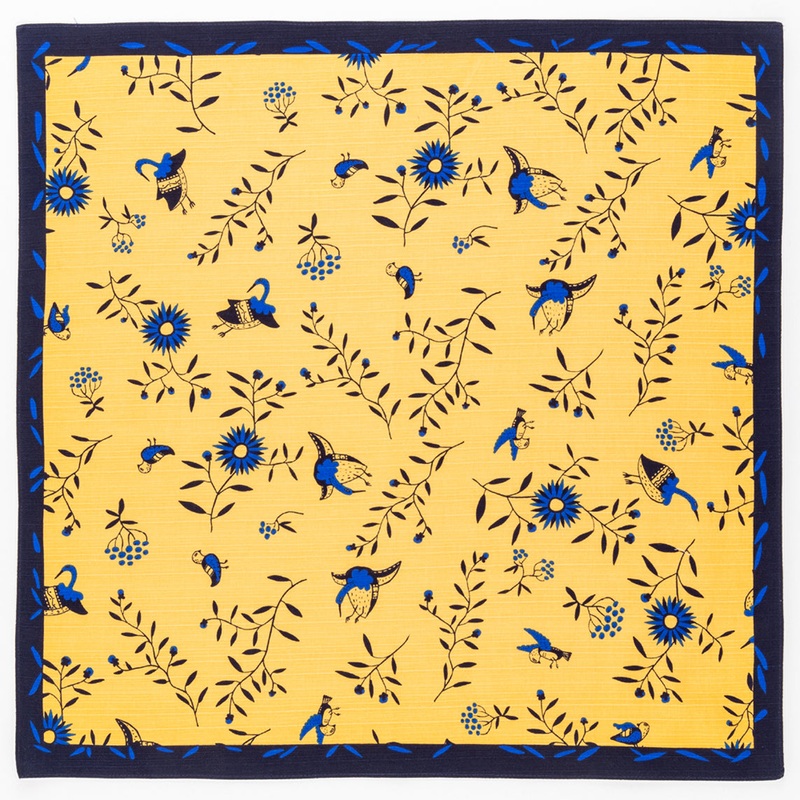 Support Ukraine FuroshikiTree of life  (Yellow)   Furoshiki  (Japanese Wrapping Cloth)   50 x 50 cm