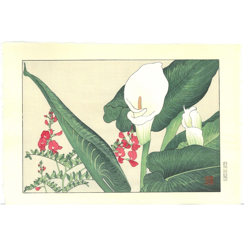 Tanigami Konan (1879~1928) –  Color lily – Free Shipping