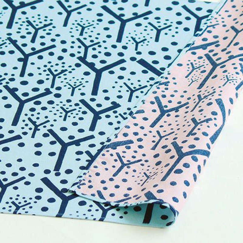 Cho Musubi – frutta light blue/ light pink – Double Sided Dyeing  GA   frutta / – Furoshiki 50 x 50 cm