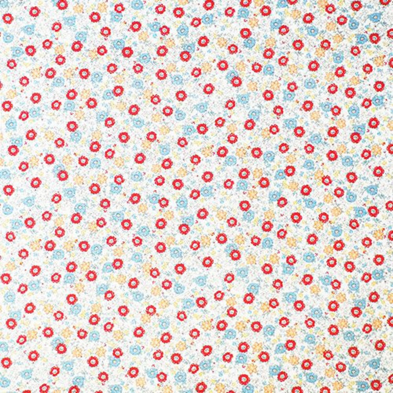 Cohare  – flower mini bouquet red (flower  )  – Furoshiki   70 x 70 cm