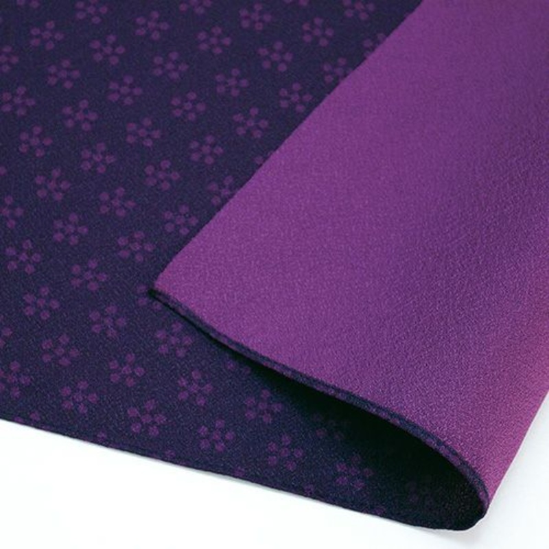 Copy of Rikyu Ume (Plum) -Double-Sided Dyeing Furoshiki – Purple / Navy – 45 x 45 cm