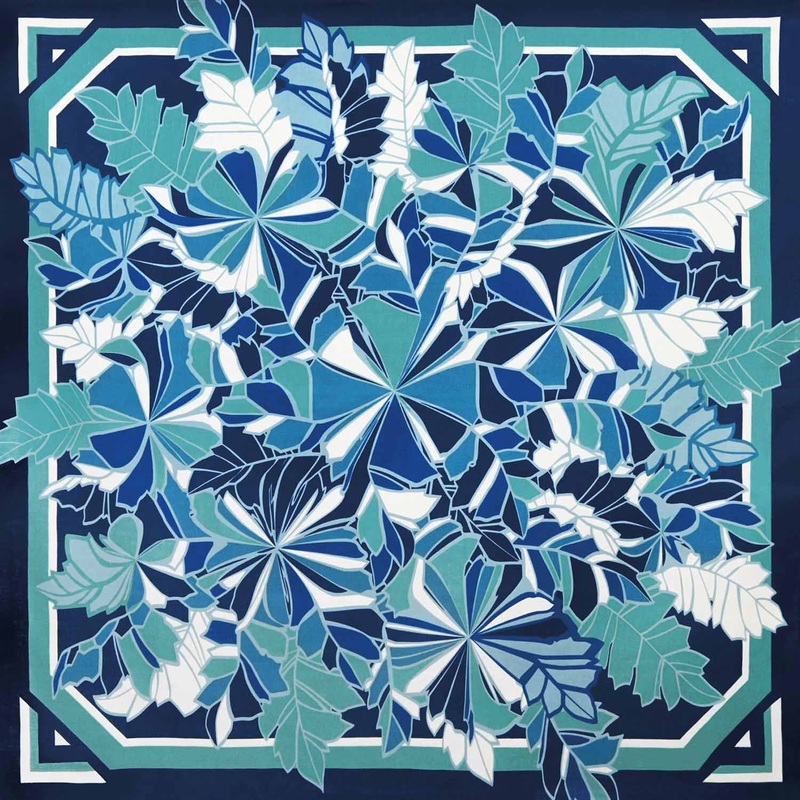 Dear Lady –  (Acanthus)  Furoshiki   97X97cm   (Japanese Wrapping Cloth)