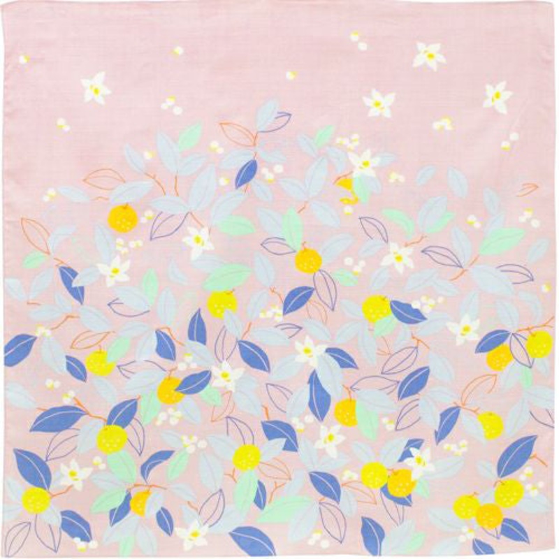 Himemusubi – Citrus rose      Pink  – Furoshiki    70 x 70 cm