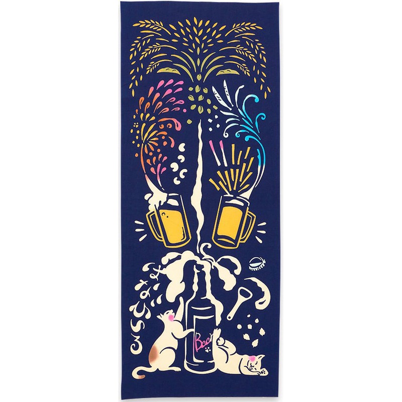 Kenema  –   Hana Beer           (The dyed Tenugui)