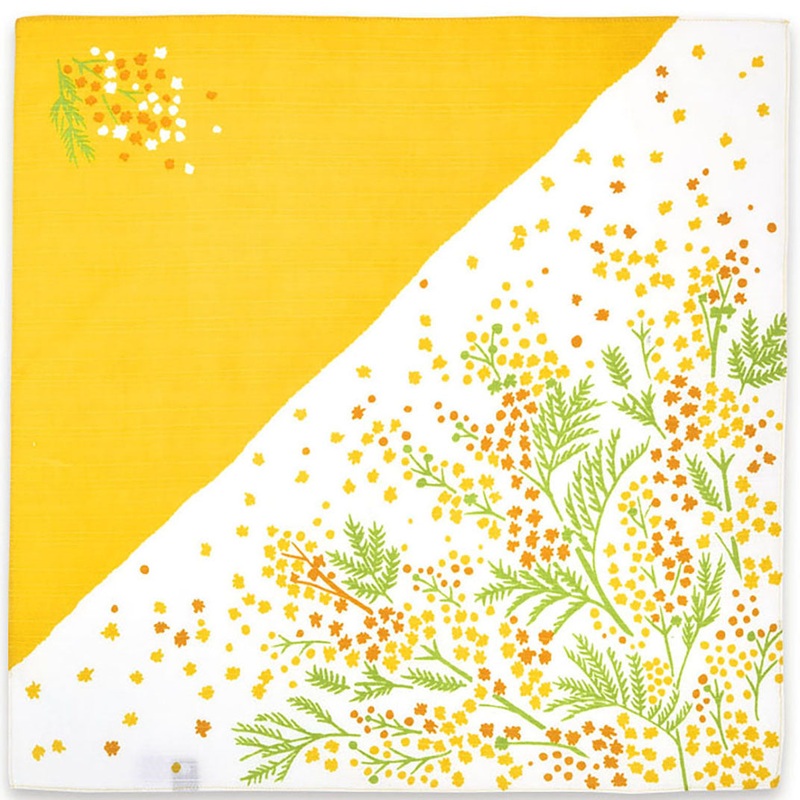Kenema – Kanmitsu Kaoru Mimosa  (Mimosa)   Furoshiki (Japanese Wrapping Cloth)