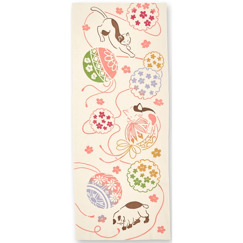 Kenema  – Temari neko  /  (The dyed Tenugui)