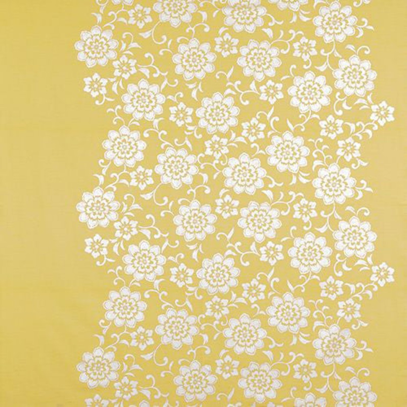 Kimono tsutsumi – Hana Karakusa Mustard    (Japanese Wrapping Cloth)  145 x 145 cm