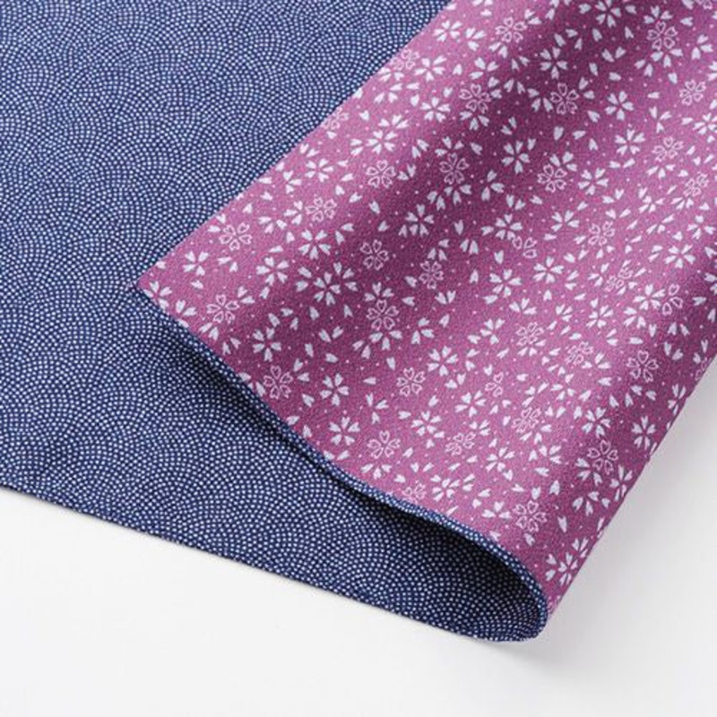Reversible -Double-Sided Dyeing Furoshiki – / – 90 x 90 cm