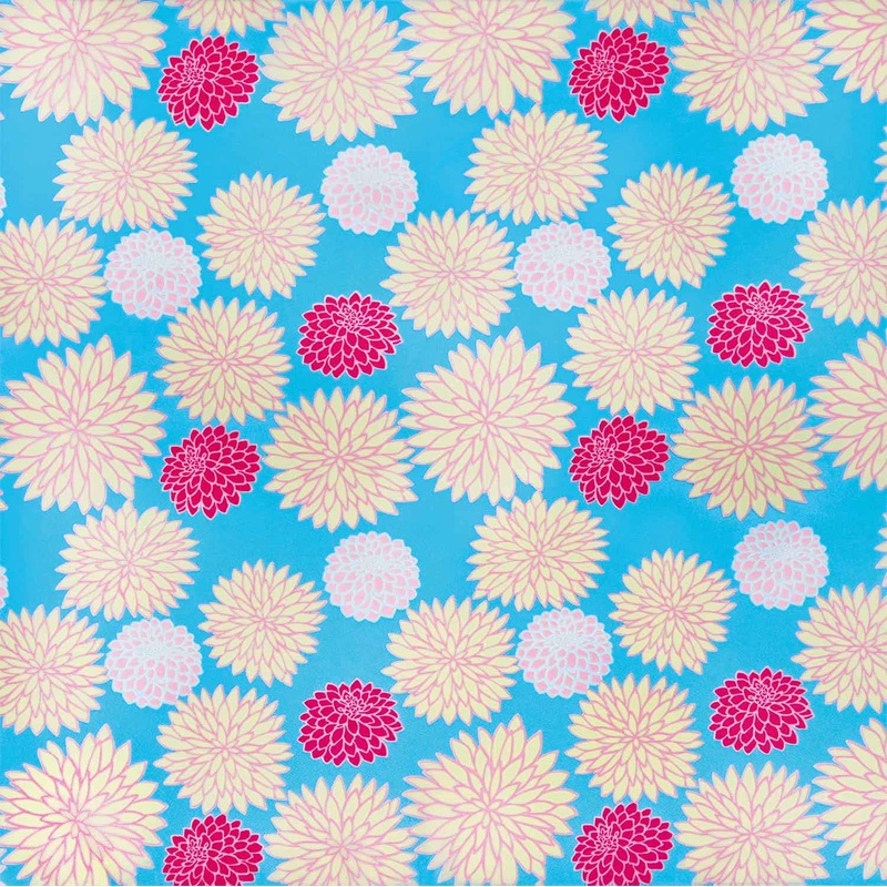Eco Cloth    –  Chrysanthemum   – Furoshiki   70 x 70 cm