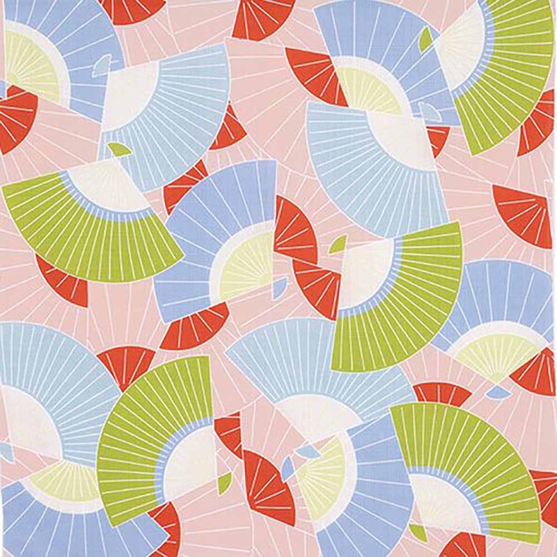 Himemusubi – Fan (pink)     – Furoshiki   70 x 70 cm