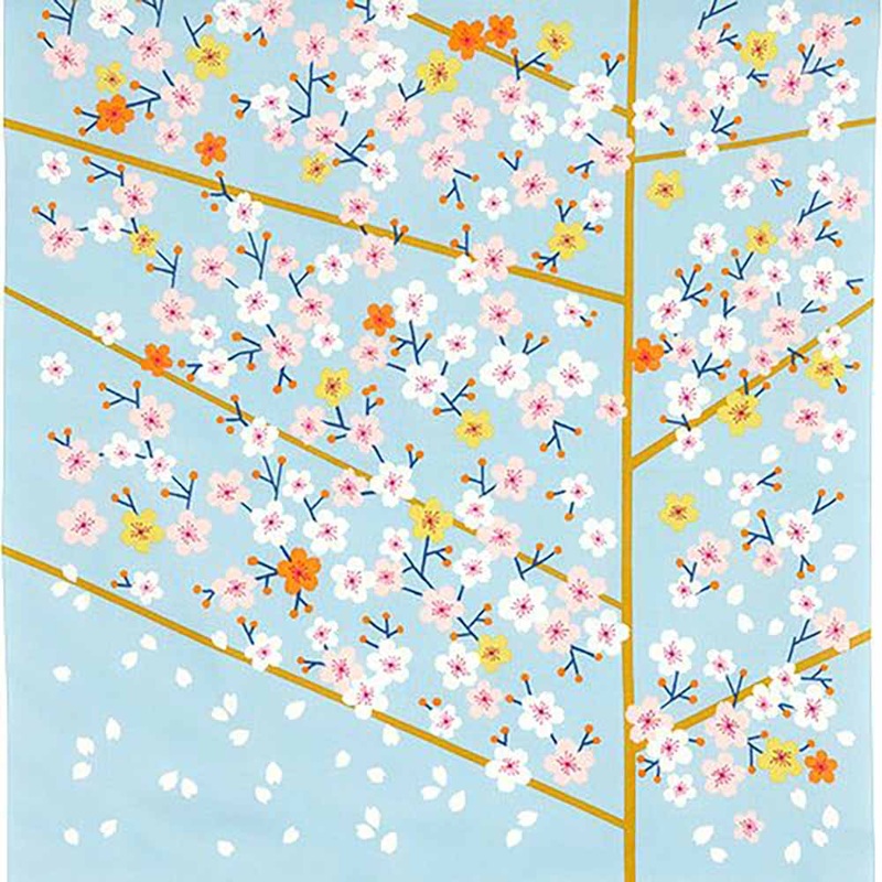 Himemusubi – Sakura    (Blue gray)  – Furoshiki   50 x 50 cm