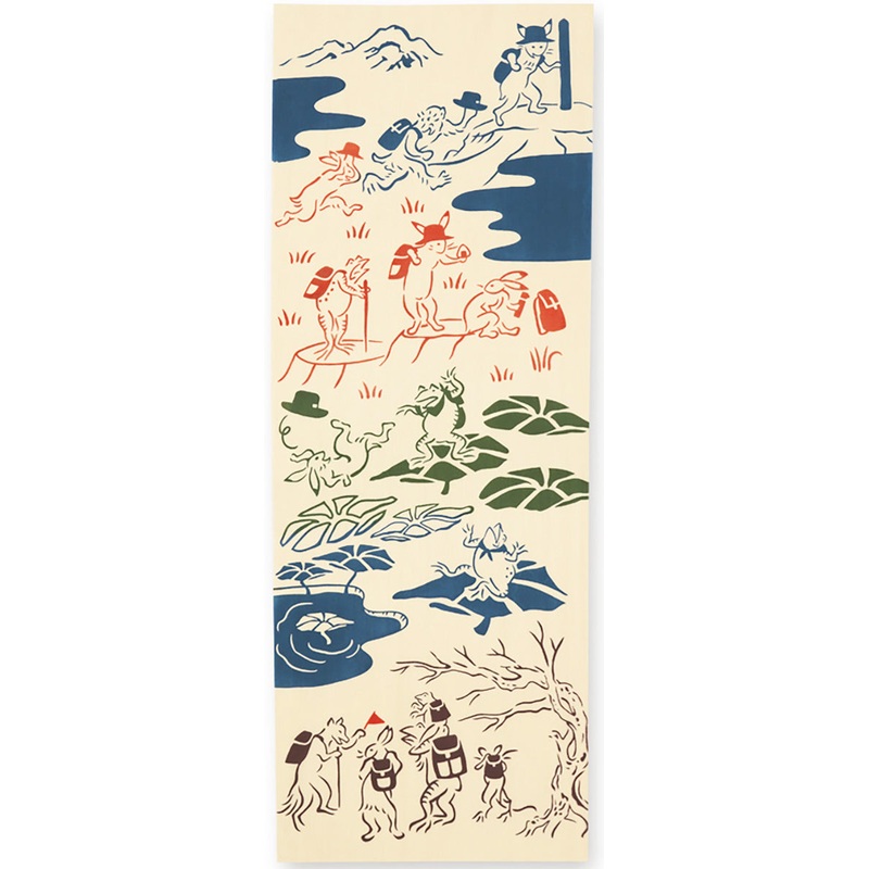 Kenema  – Chojyugiga mountain climbing  /  (The dyed Tenugui)