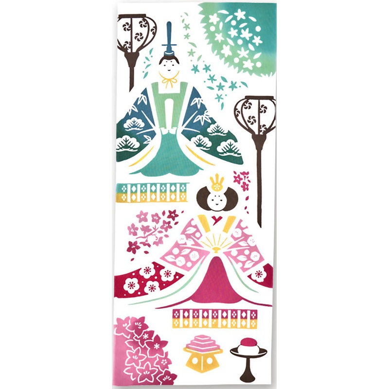 Kenema  – Haru bina   Japanese Tradition Cotton Towel (The dyed Tenugui)