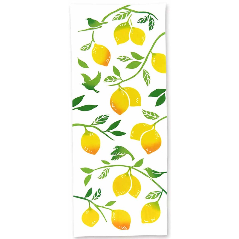 Kenema – Lemon Tree  (The dyed Tenugui) – Japanese traditional Tenugui