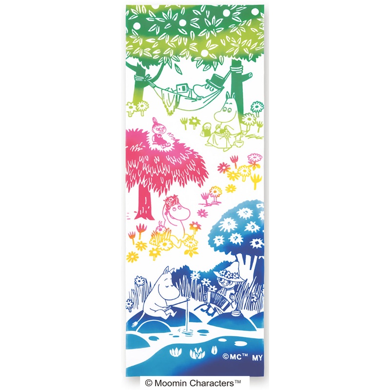 Kenema – Moomin Characters series – Camp     (The dyed Tenugui)