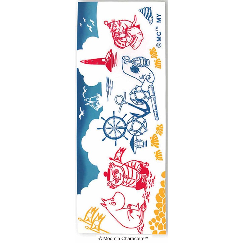 Kenema – Moomin Characters series – Moomin & Marine      (The dyed Tenugui)