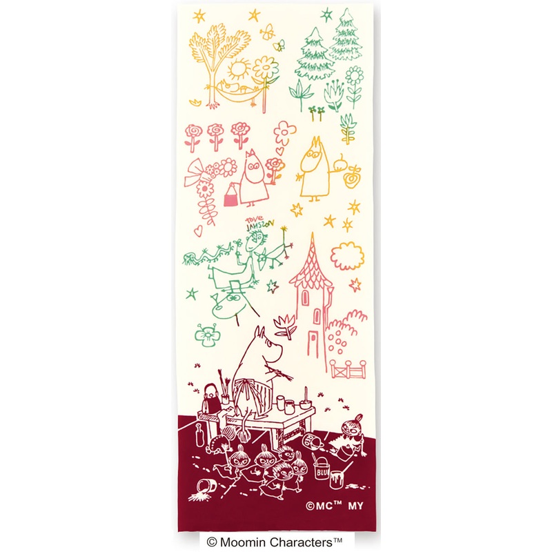 Kenema – Moomin Characters series –  Moominmama & graffiti  &  (The dyed Tenugui)