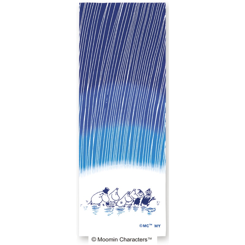 Kenema – Moomin Characters series – Rain   (The dyed Tenugui)