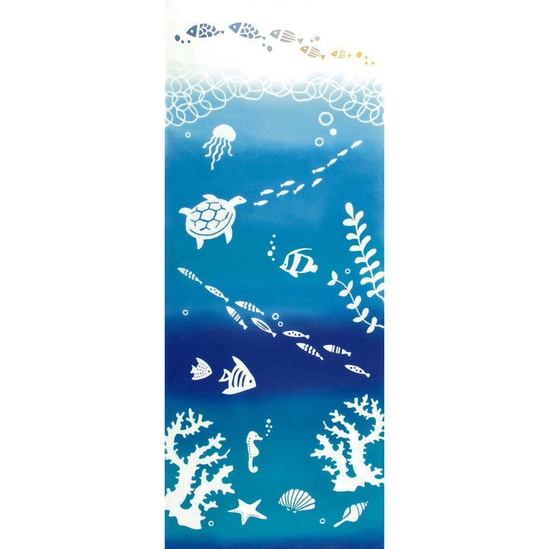 Kenema – Paradise of sea (The dyed Tenugui)