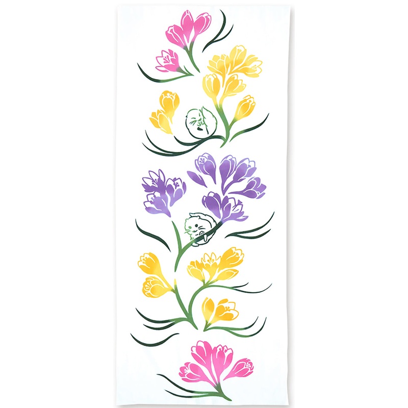 Kenema – The Coming of Spring   (The dyed Tenugui) – Japanese traditional Tenugui