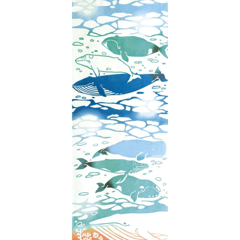 Kenema – Whale  (The dyed Tenugui)
