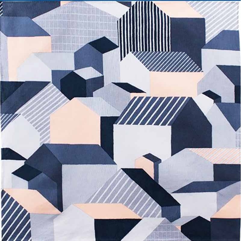 Cohare  – Home Gray Pink  (  ) – Furoshiki   45 x 45 cm