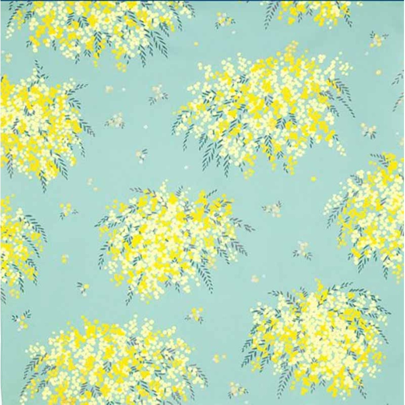 Cohare  – Mimosa  Mint (  ) – Furoshiki   70 x 70 cm