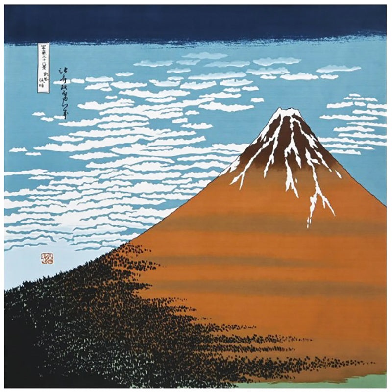 Jiyufu –  Hokusai  Akafuji       – Furoshiki – 118 x 118 cm