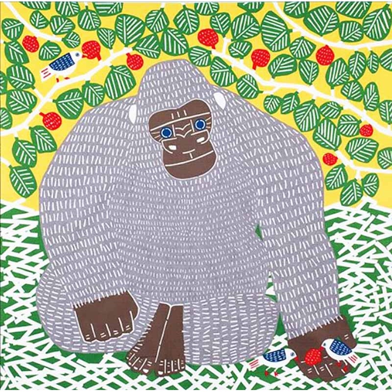 Kata Kata –  Gorilla Green  (   ) – Furoshiki   100 x 100 cm