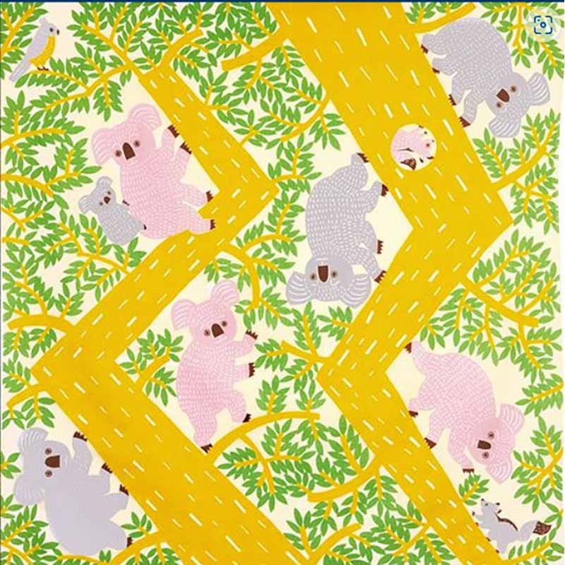 Kata Kata – Koala   Cream Yellow (    ) – Furoshiki   100 x 100 cm
