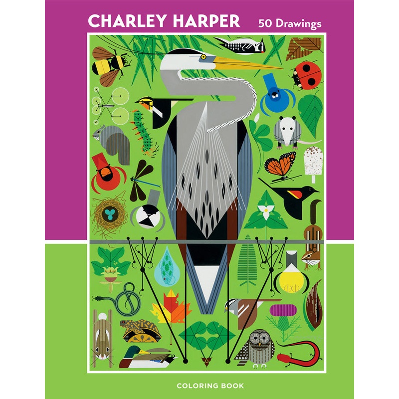 Charley Harper: 50 Drawings Colouring Book