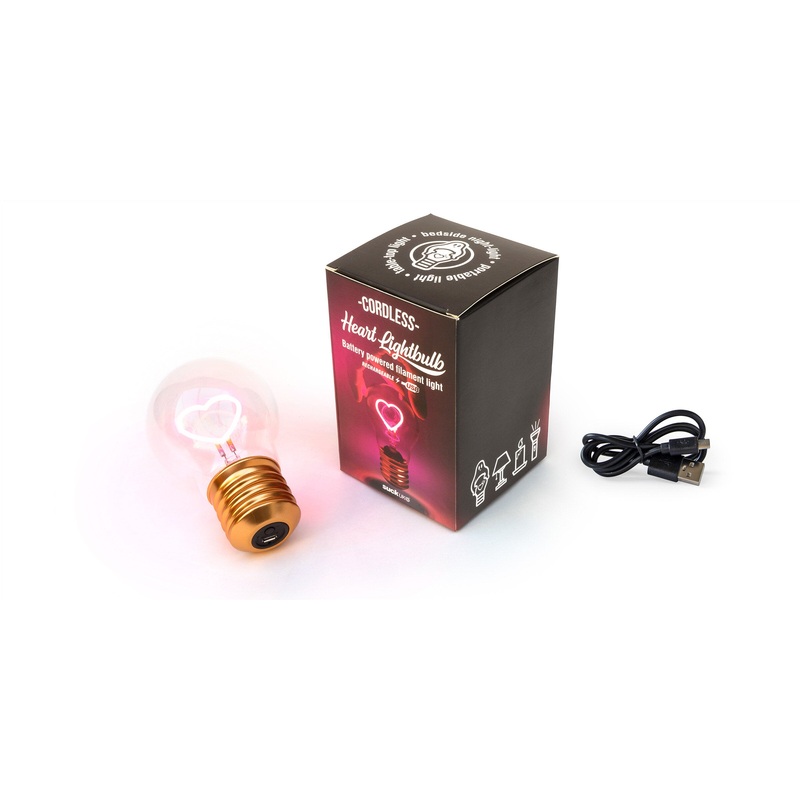 Cordless Heart Lightbulb