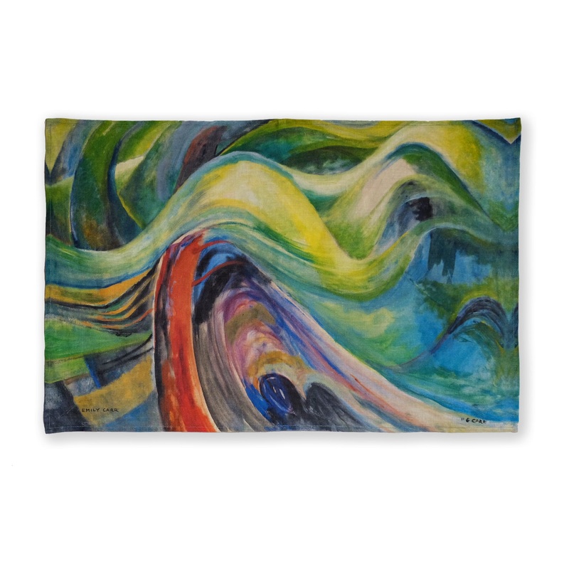 Emily Carr Tea Towel, Abstract Tree Forms