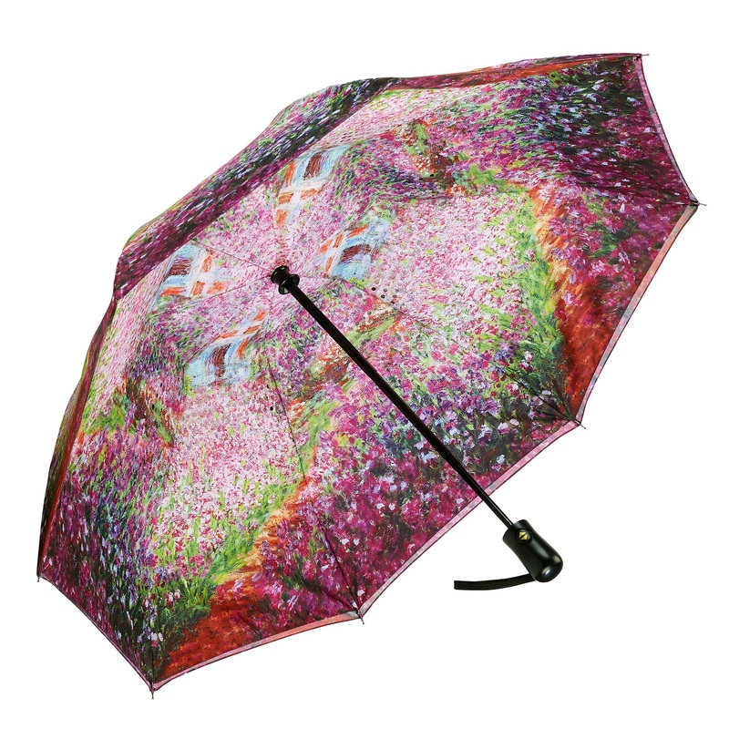 Monet’s Garden Double Reverse Close Folding Umbrella