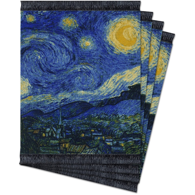 Vincent van Gogh Starry Night CoasterRug Set