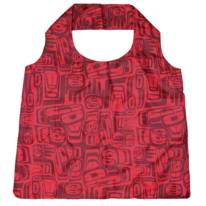 Ben Houstie Foldable Shopping Bag – Red