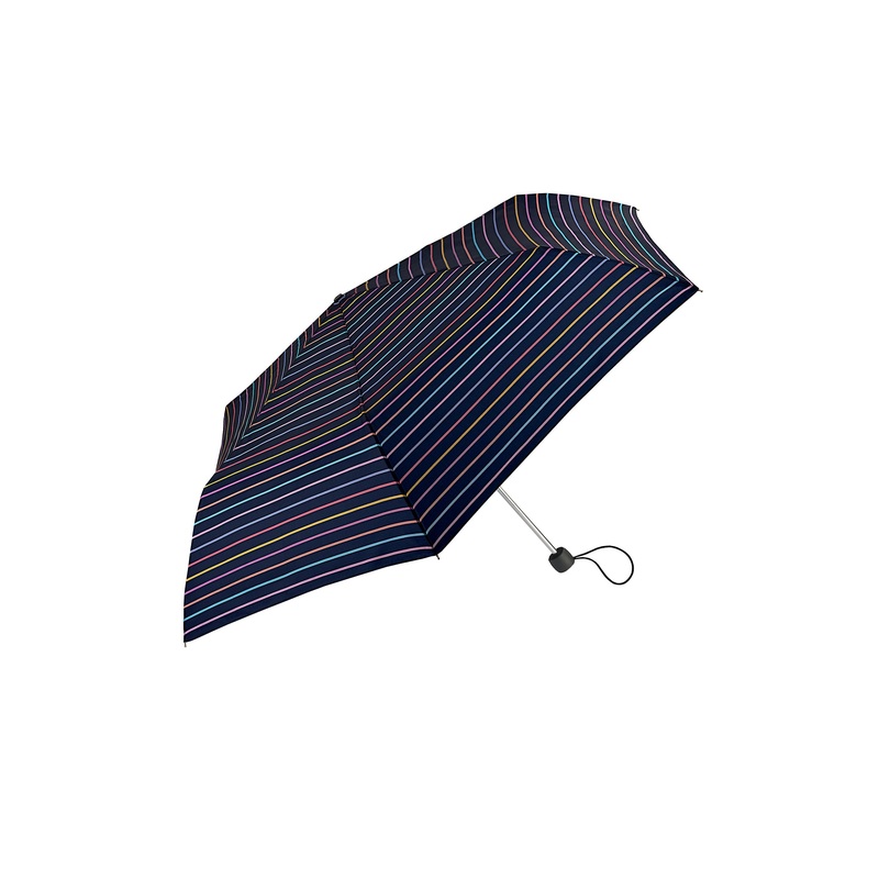 Fulton Superslim 2 Umbrella – Rainbow Pinstripes