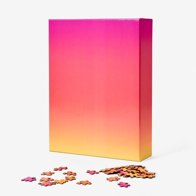Large Gradient Puzzle – Pink/Yellow