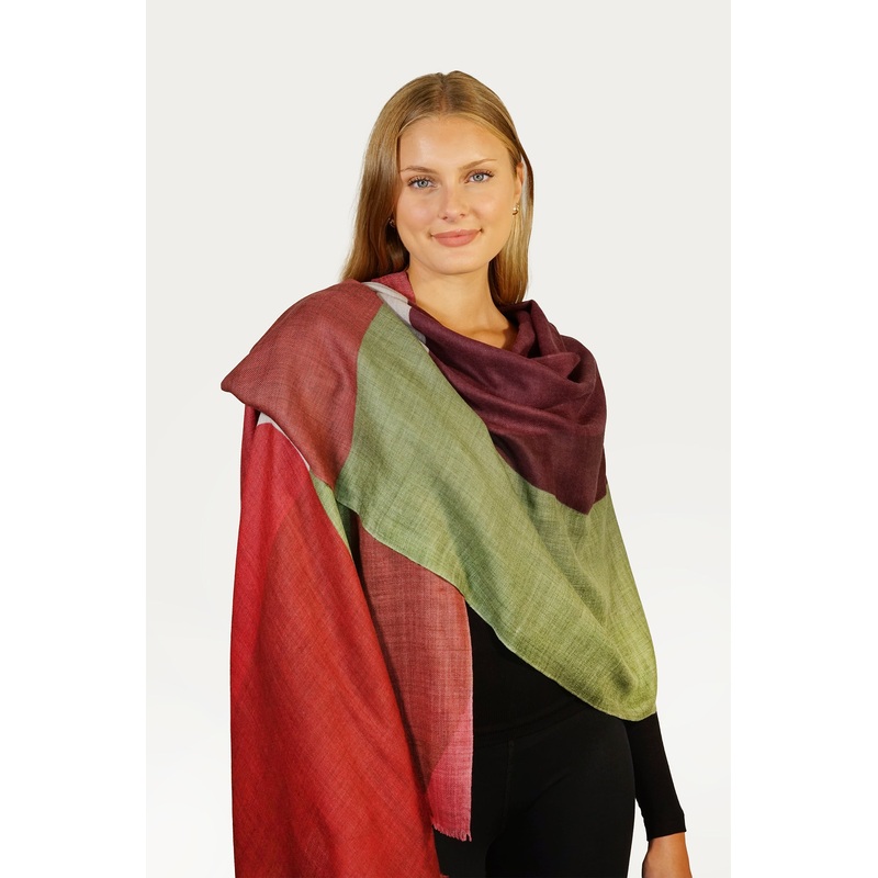 Overlaps Scarf – Wine