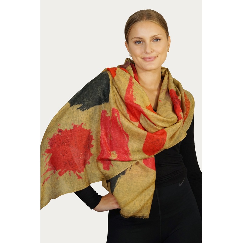 Painted Strokes Scarf – Forest